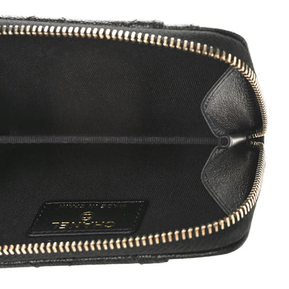 Chanel Caviar Quilted Studded CC Zip Card Holder Black 5 of 9