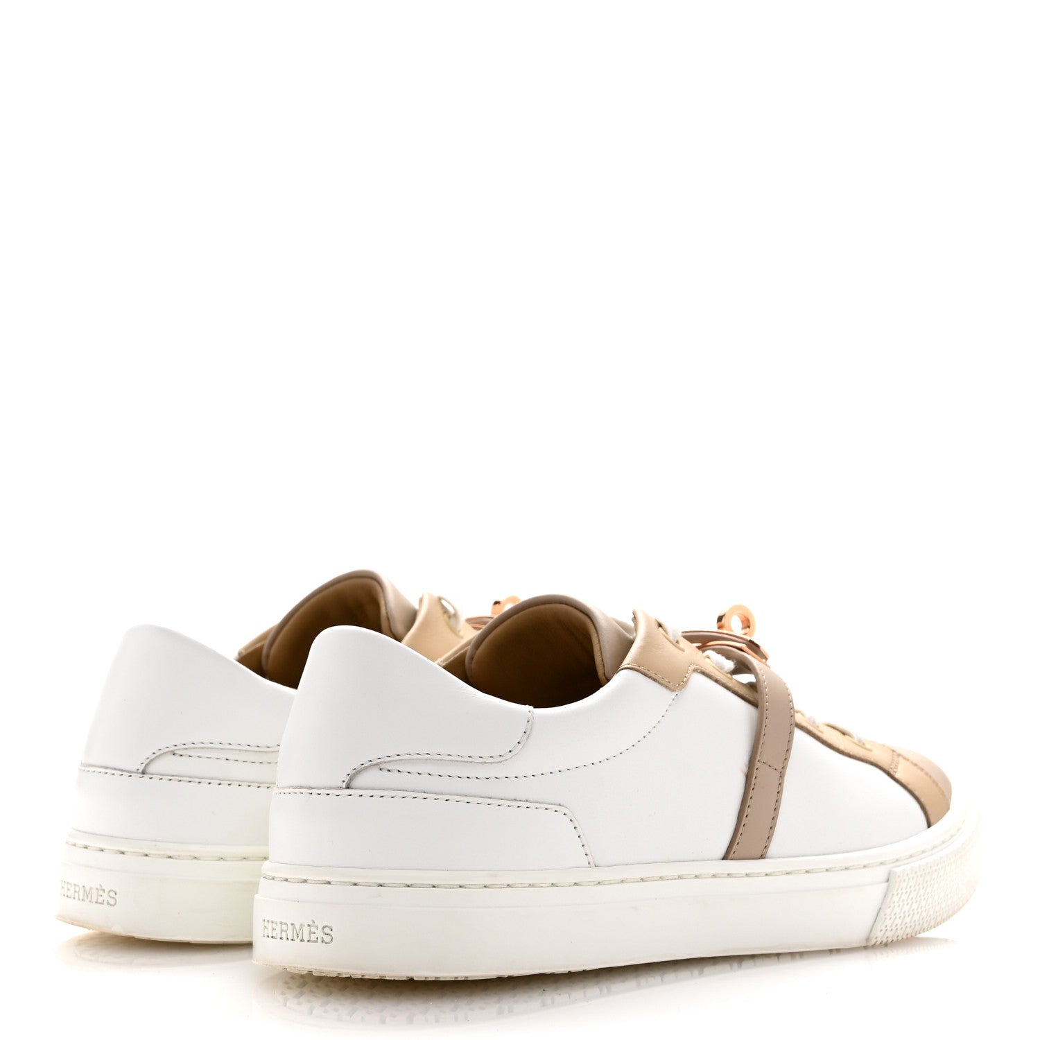 Hermes Calfskin Day Sneakers 38 Multicolor White 6 of 19
