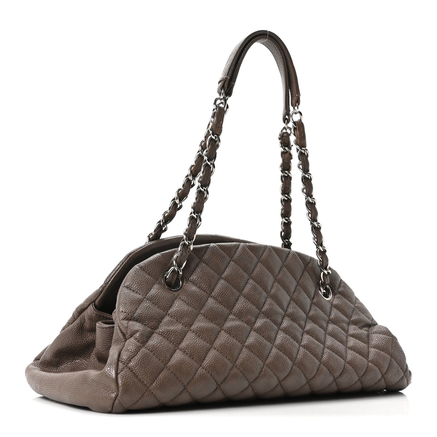 Caviar Quilted Medium Just Mademoiselle Beige