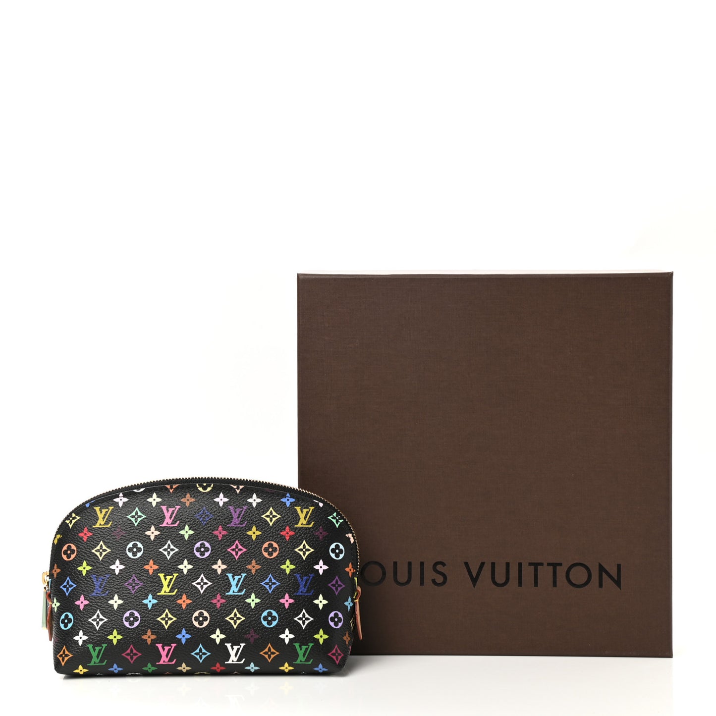 Monogram Multicolor Cosmetic Pouch Black Grenade