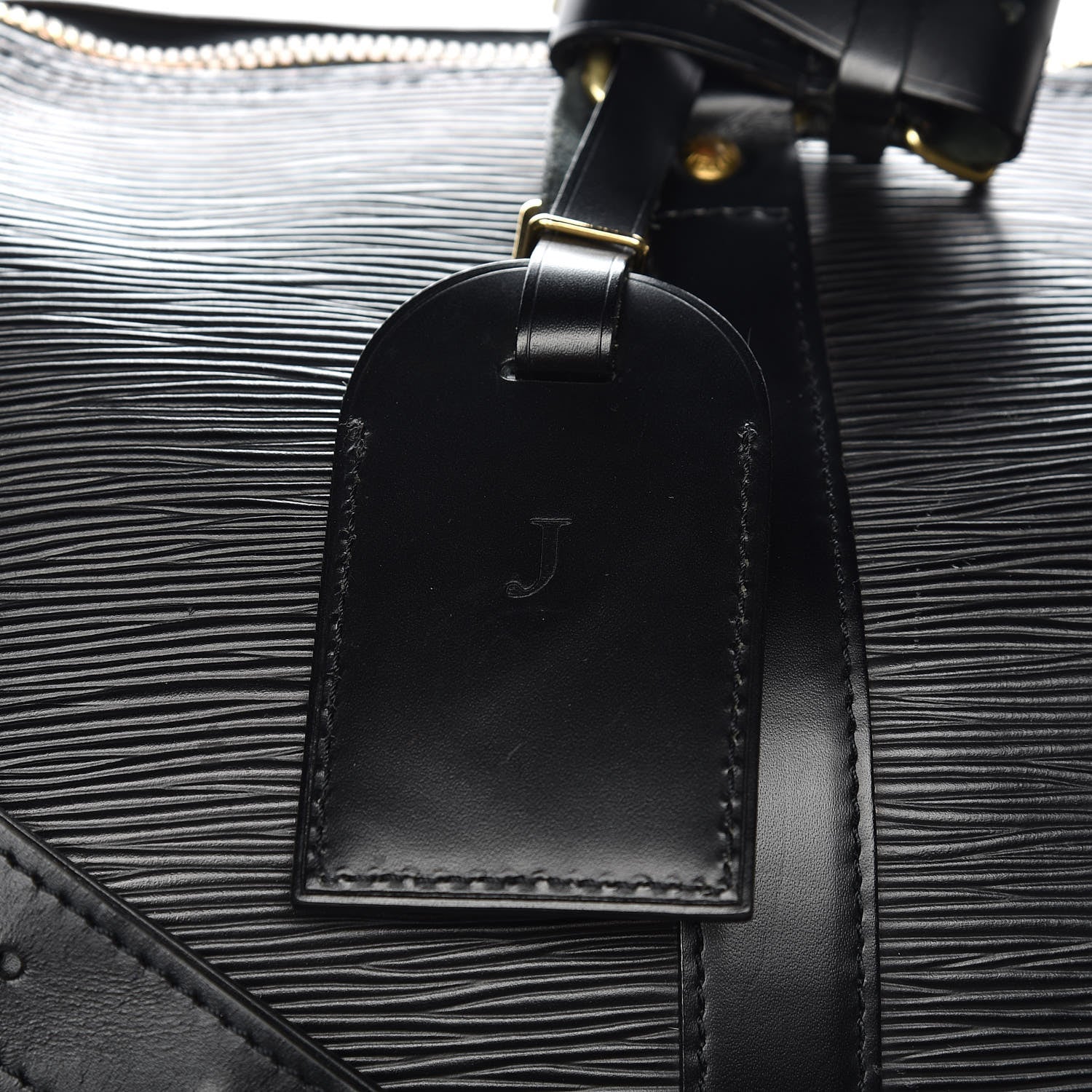Louis Vuitton Epi Keepall Bandouliere 55 Black 17 of 19