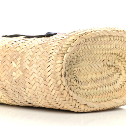 Loewe Raffia Basket Tote Bag Cream Multi 9 of 10