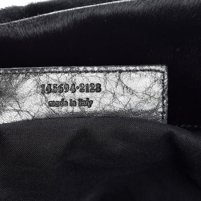 Balenciaga Chevre Pony Hair Classic Hardware Box Bag Black 8 of 12