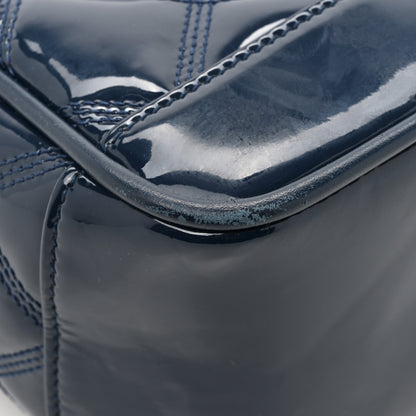 Saint Laurent Patent Quilted 80's Vanity Bag Blue 14 of 17