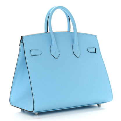 Hermes Epsom Birkin Sellier 25 Celeste 3 of 10