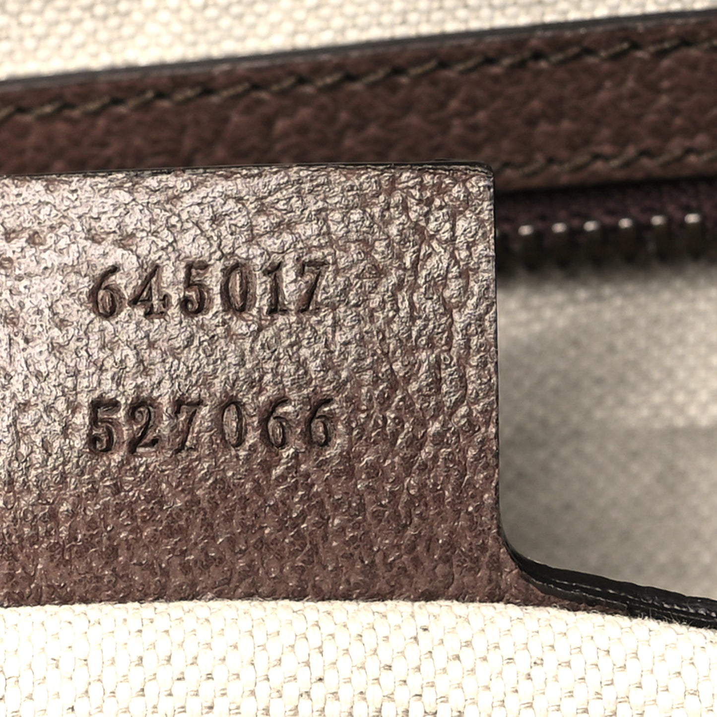 GG Supreme Monogram Textured Dollar Calfskin Web Small Duffle Bag Beige Ebony