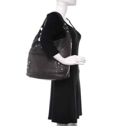 Balenciaga Agneau Giant 21 Silver Hardware Day Hobo Anthracite 2 of 10