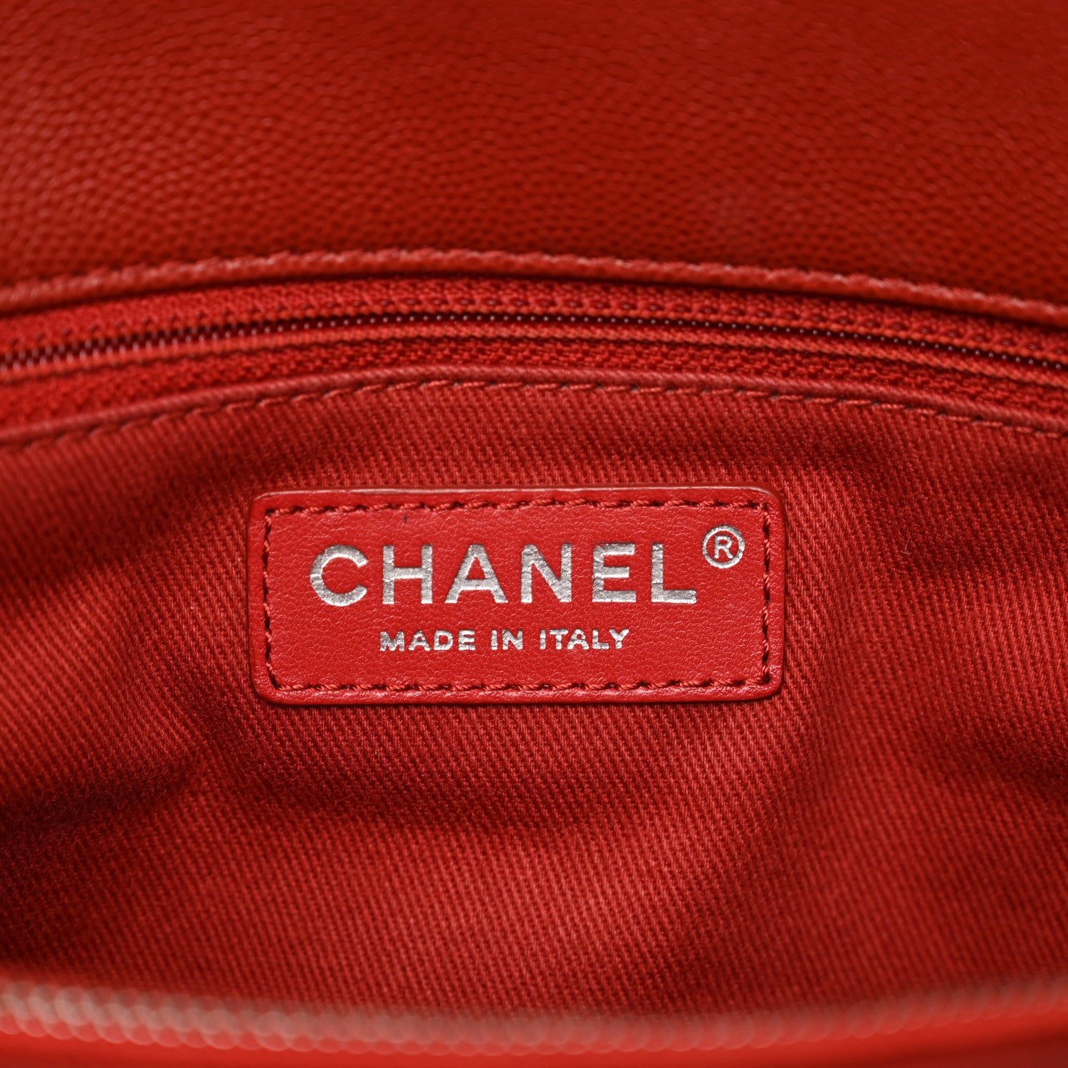 Chanel Caviar Quilted Medium Coco Handle Flap Dark Red 7 of 12