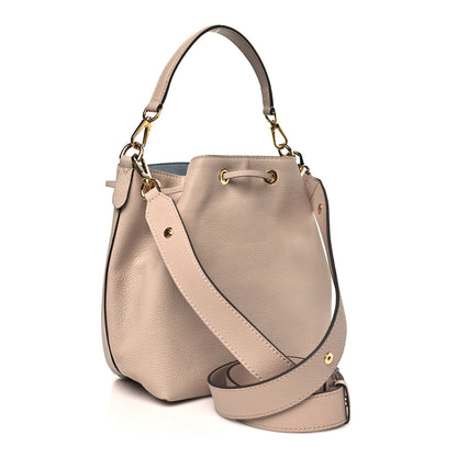 Louis Vuitton Calfskin Lockme Bucket MM Greige 3 of 10