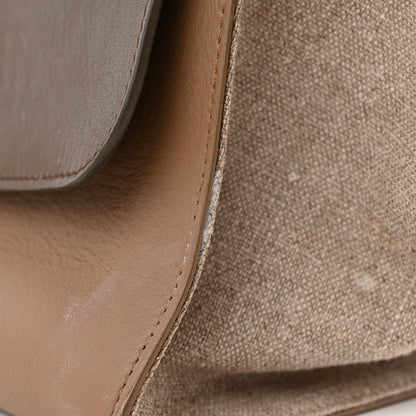 Celine Smooth Calfskin Linen Medium Tri-Color Trapeze Taupe 14 of 15