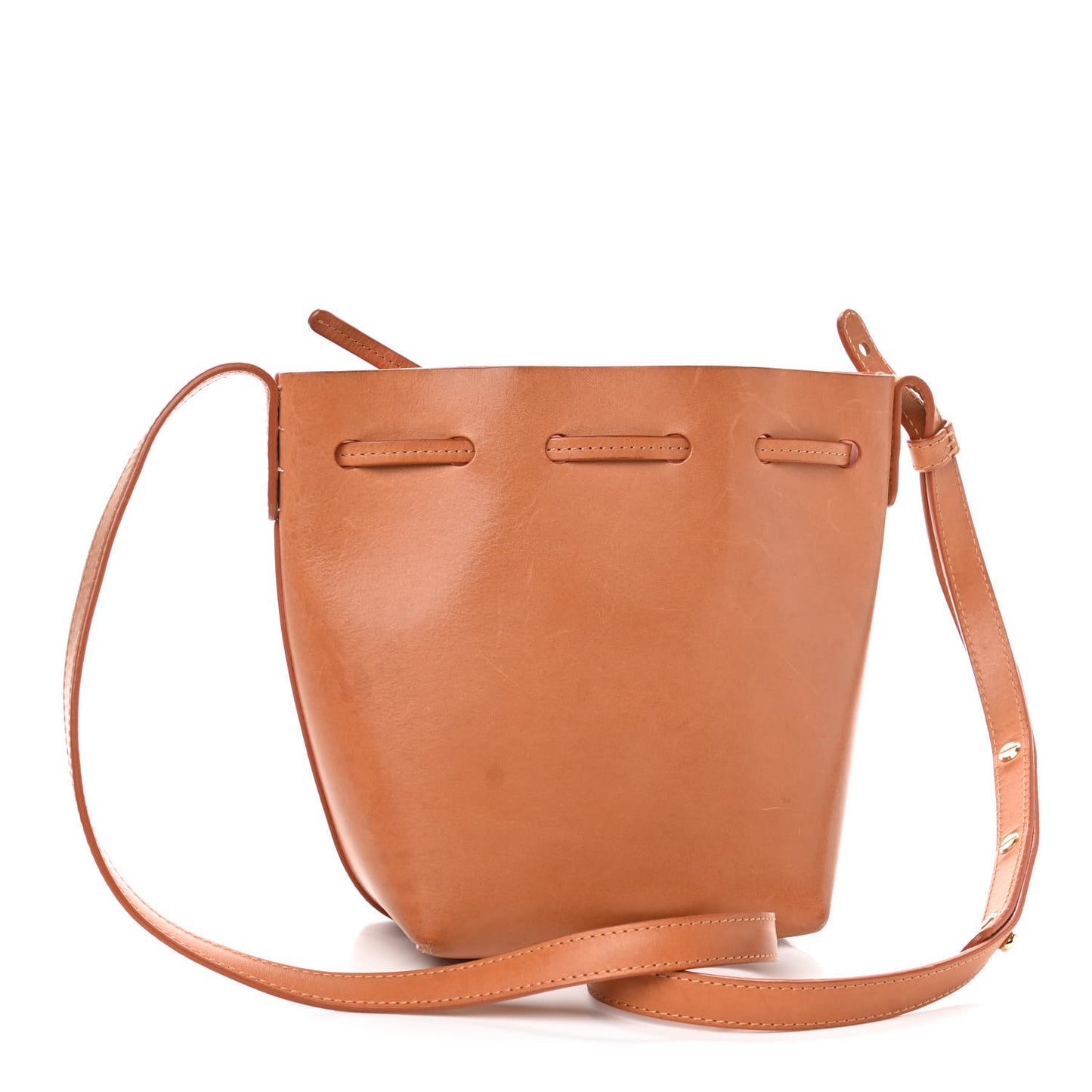 Calfskin Mini Mini Bucket Bag Camello Rosa