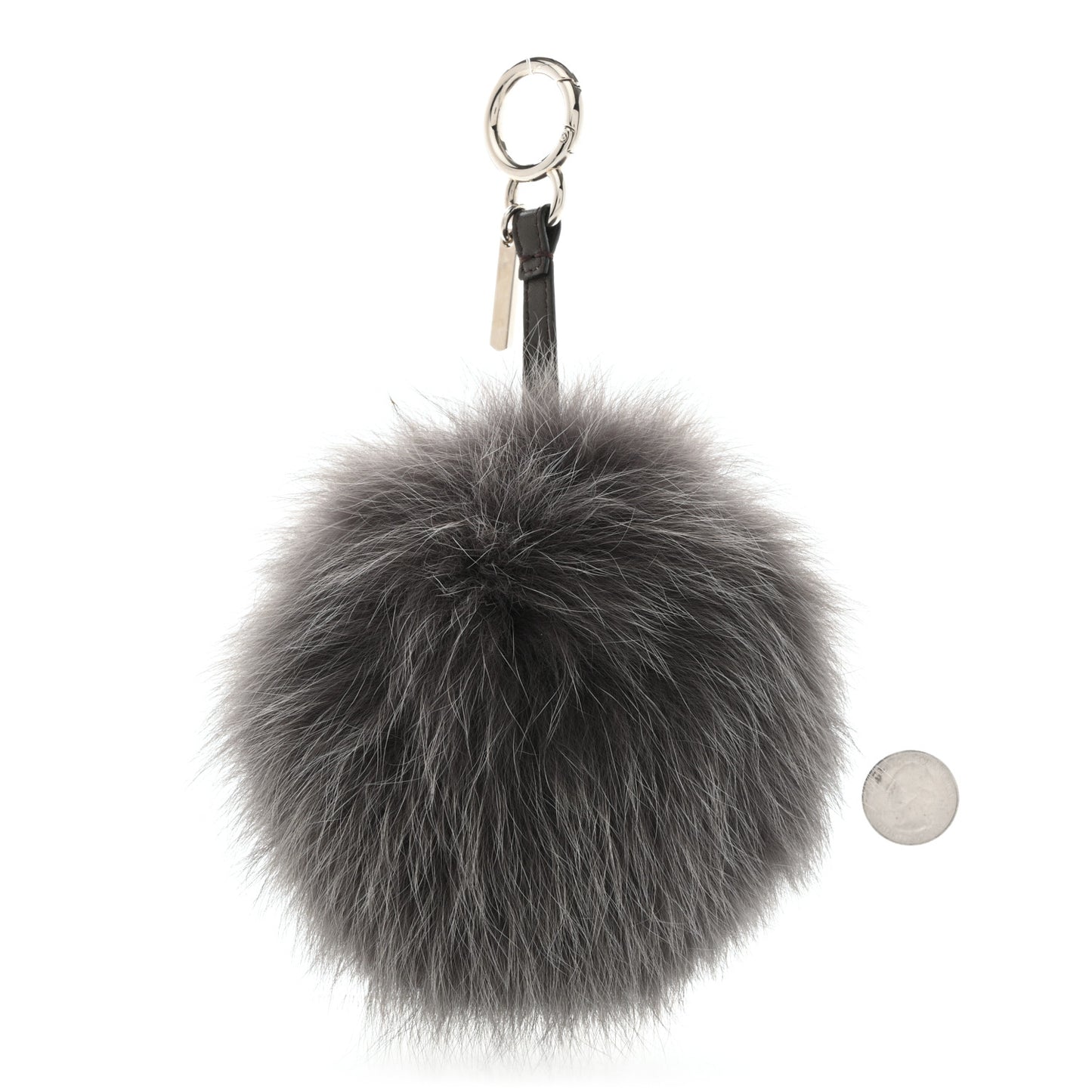 Fox Fur S ABCharm Bag Charm Grey Yellow
