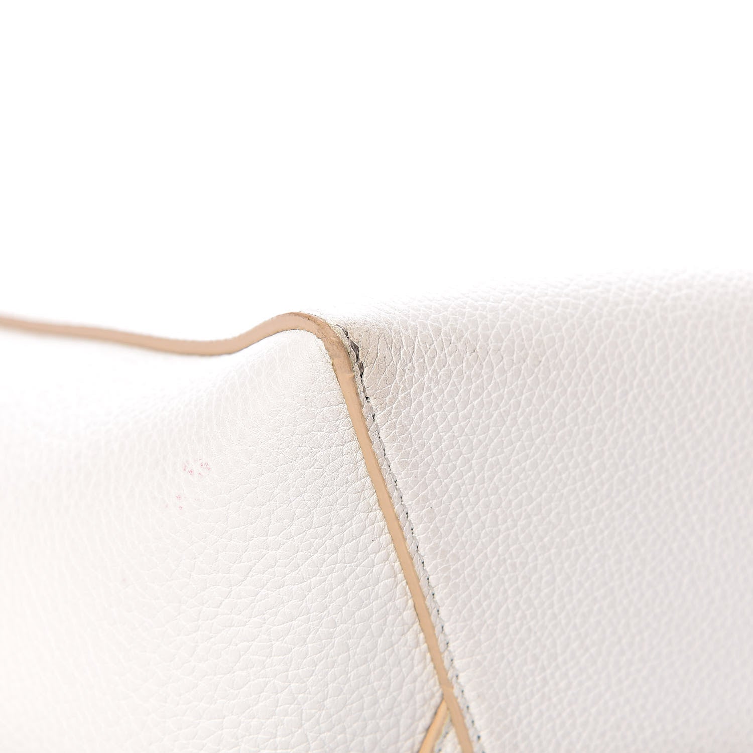 Celine Soft Grained Calfskin Small Sangle Bucket Bag White 7 of 11
