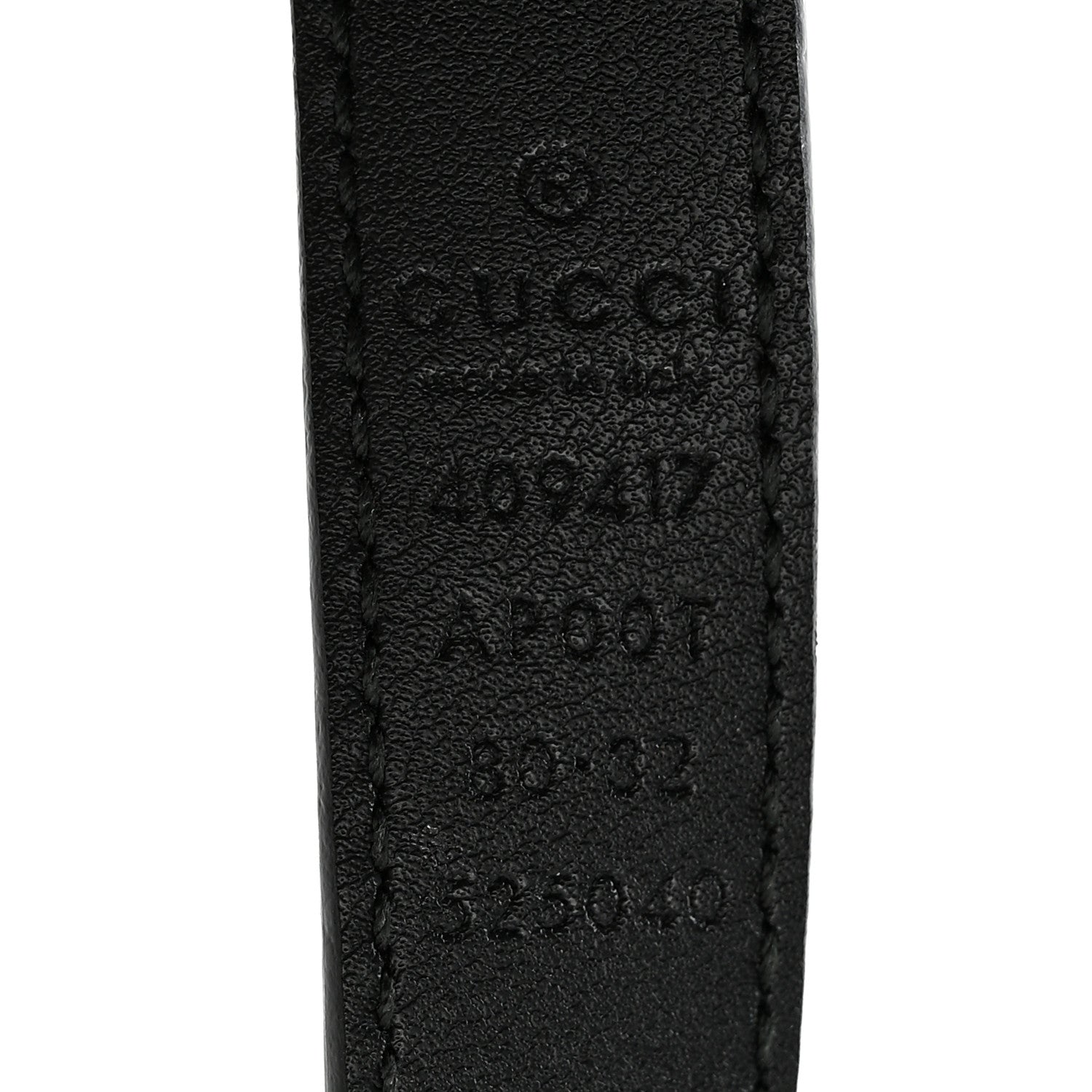 Gucci Calfskin Double G 20mm Belt 80 32 Black 3 of 5
