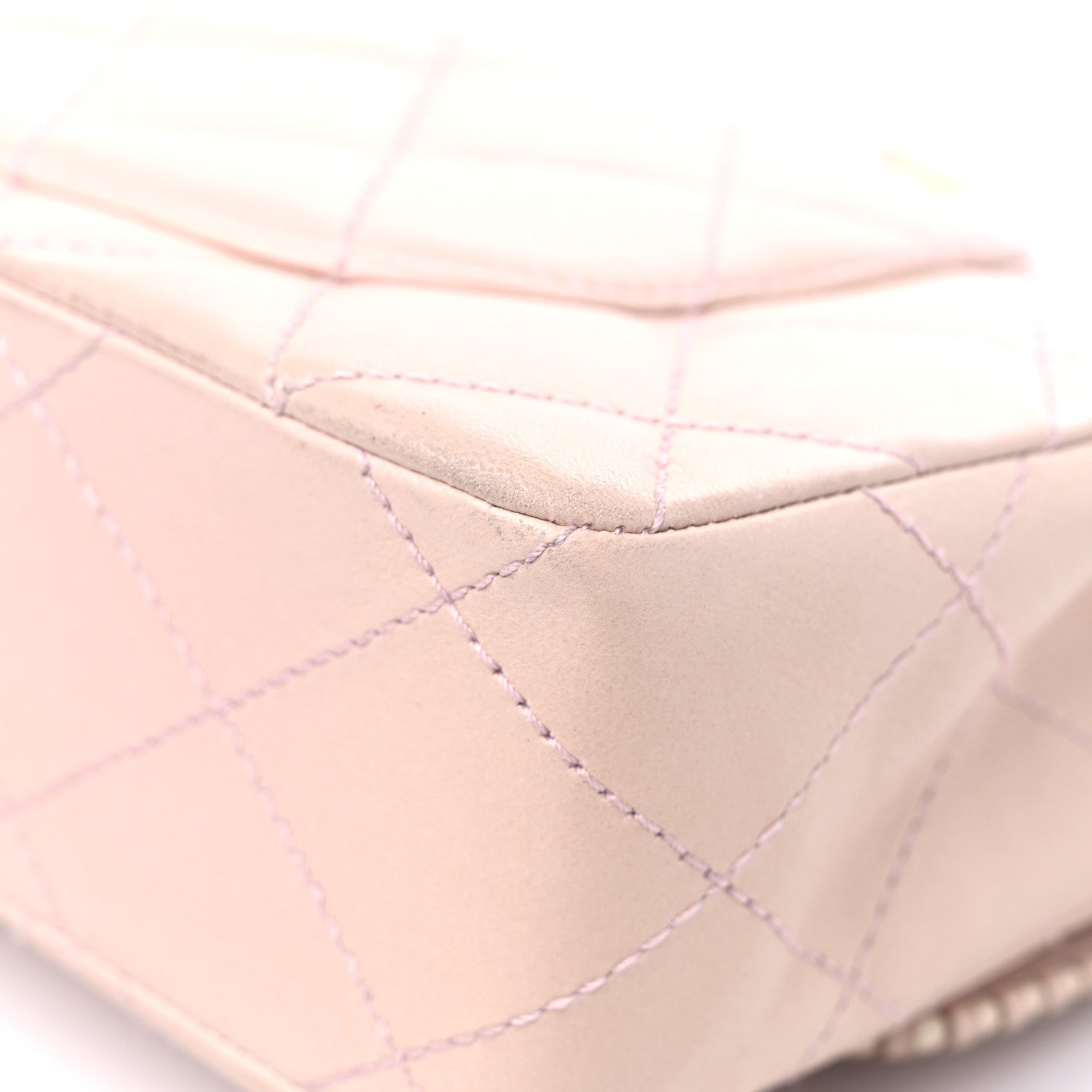 Chanel Lambskin Quilted Medium Single Flap Light Pink 10 of 14