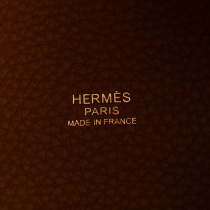 Hermes Taurillon Clemence Picotin Lock 18 PM Gold 6 of 11