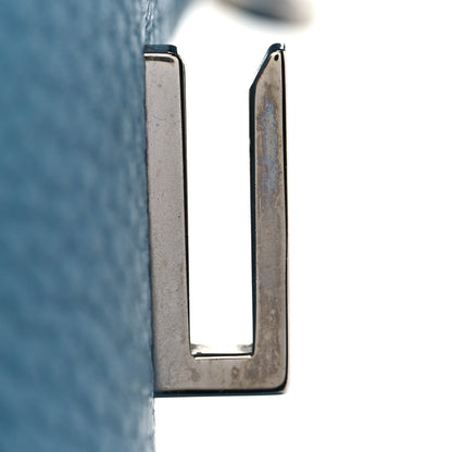 Hermes Taurillon Clemence Birkin 35 Blue Jean 26 of 47