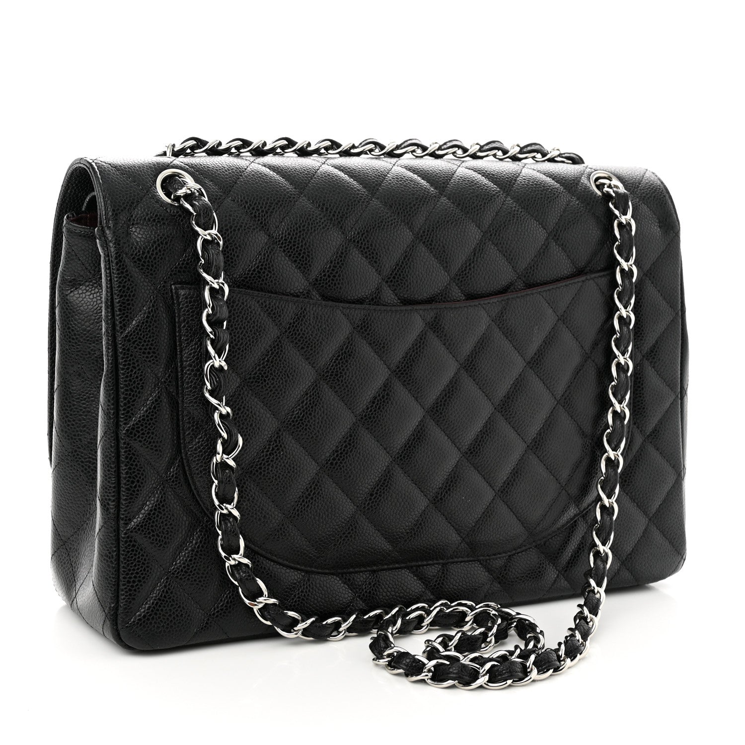 Chanel Caviar Quilted Maxi Double Flap Black 3 of 12