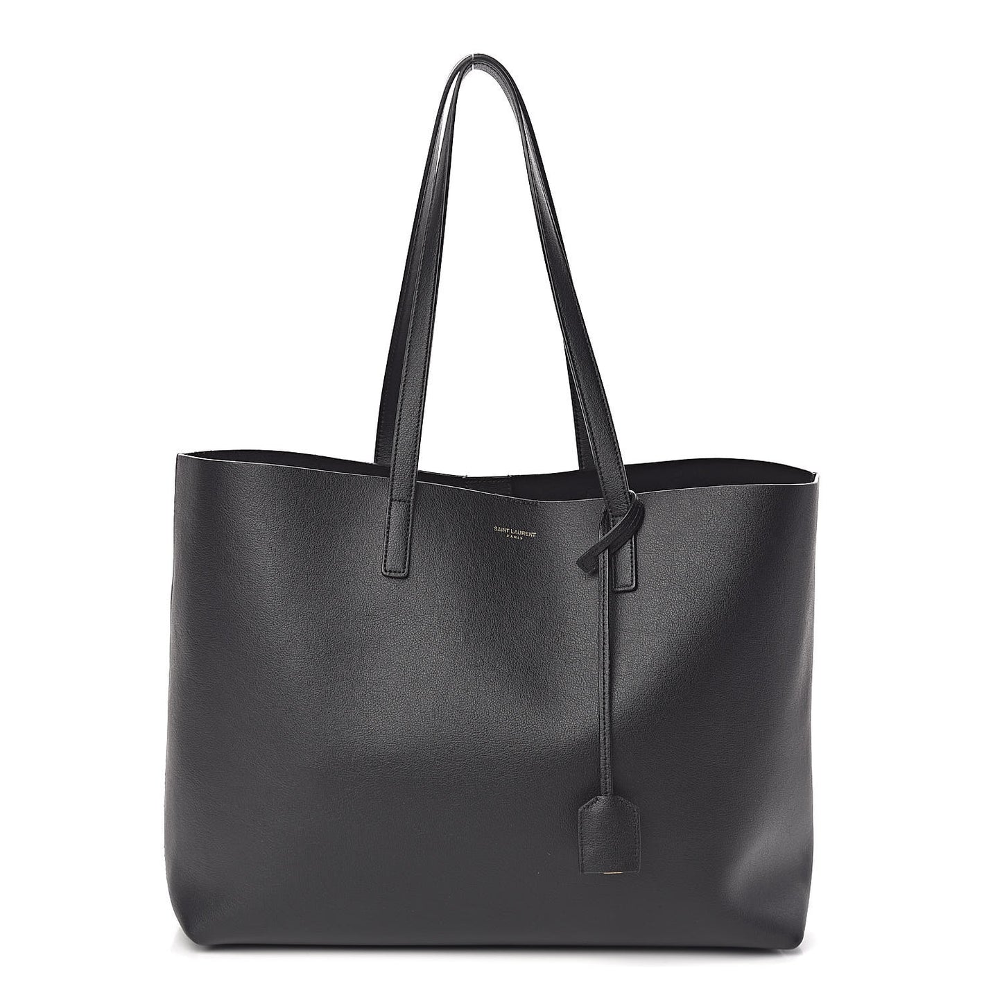 Calfskin Large Shopping Tote Black