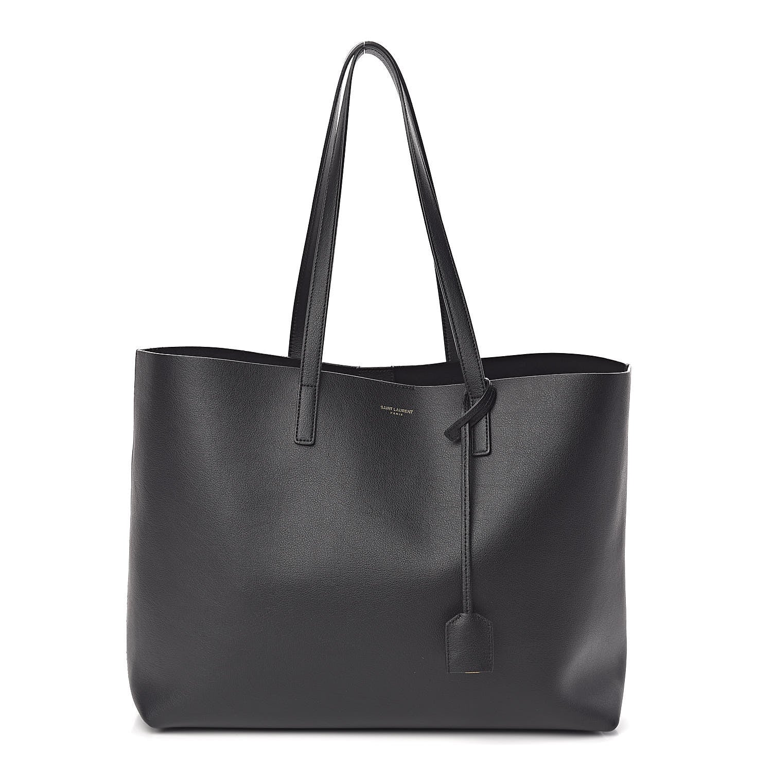 Saint Laurent Calfskin Large Shopping Tote Black 3 of 10