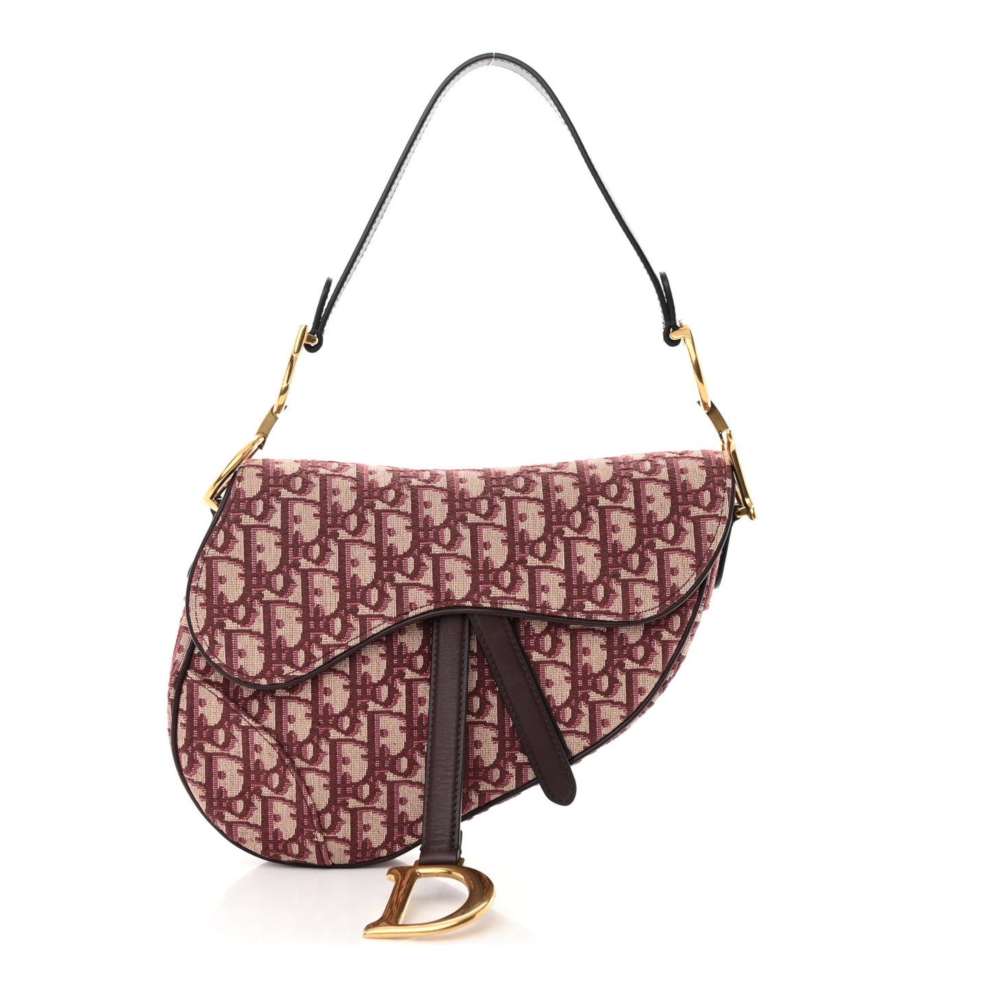 Oblique Saddle Bag Burgundy