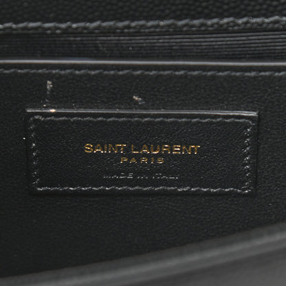 Saint Laurent Grain De Poudre Small Monogram Kate Satchel Black 7 of 10