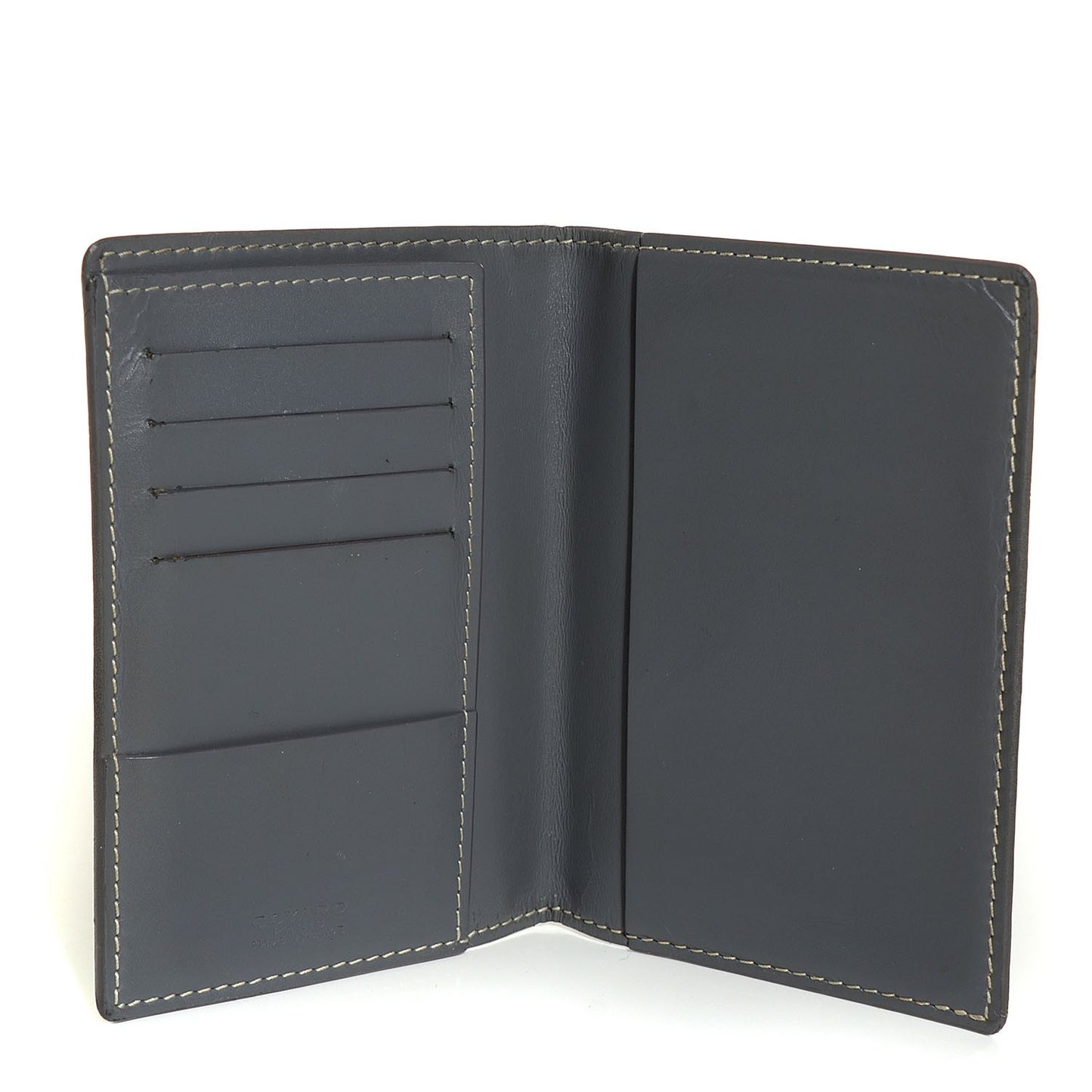 Goyardine Passport Wallet Grey