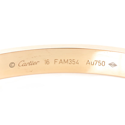 Cartier 18K Yellow Gold LOVE Bracelet 16 3 of 6