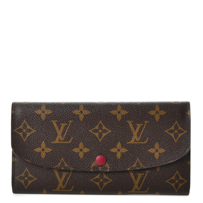 Louis Vuitton Monogram Emilie Wallet Fuchsia 1 of 7