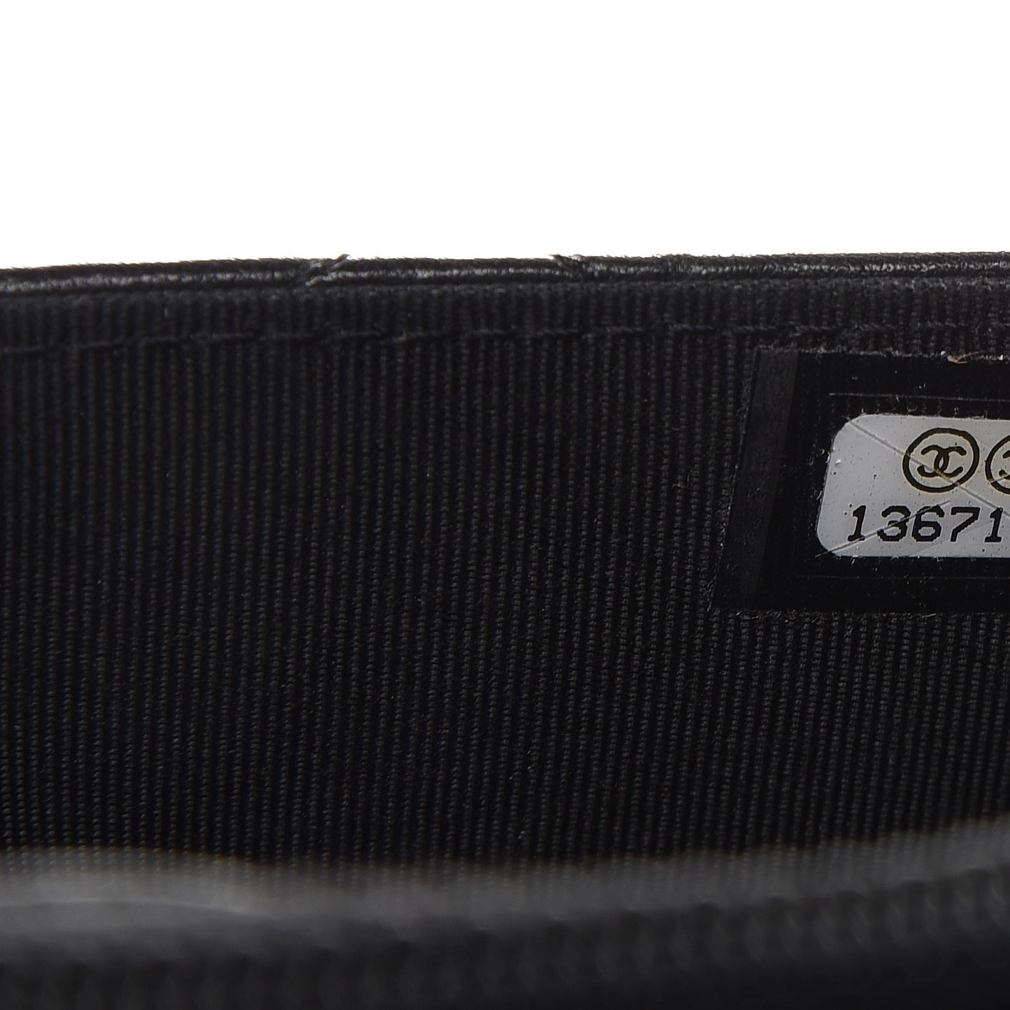 Lambskin Quilted Wallet On Chain WOC Black