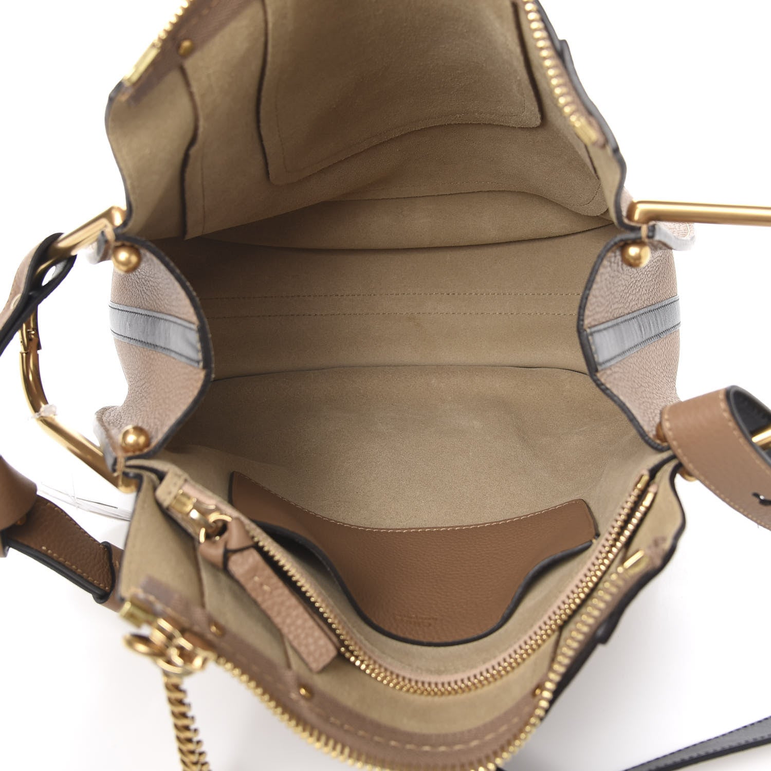 Chloe Grained Calfskin Small Hayley Hobo Nut 4 of 8