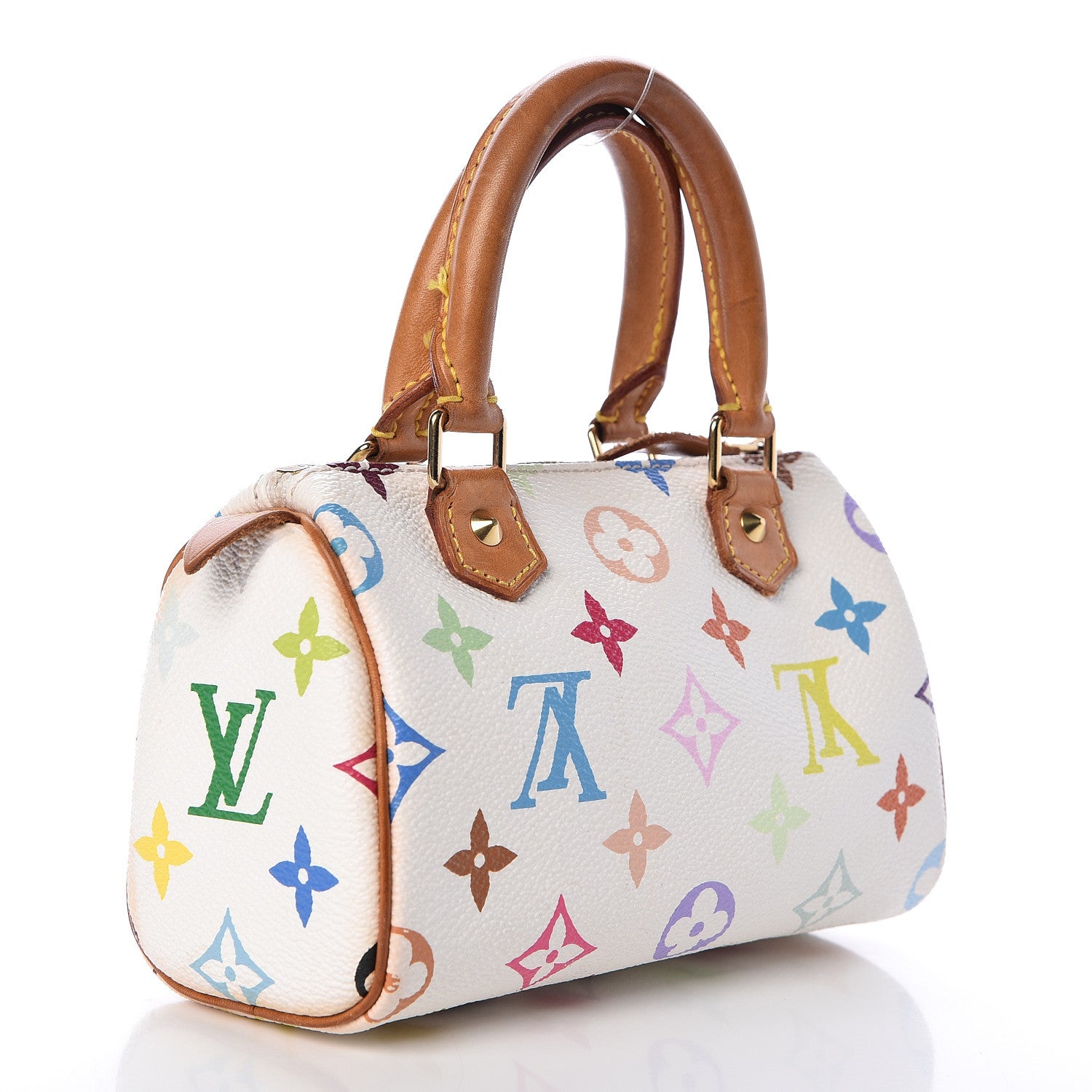 Louis Vuitton Monogram Multicolor Mini Sac HL Speedy White 3 of 11