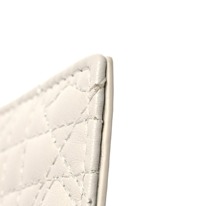 Christian Dior Lambskin Cannage DiorAmour Lady Dior Card Holder White 11 of 12
