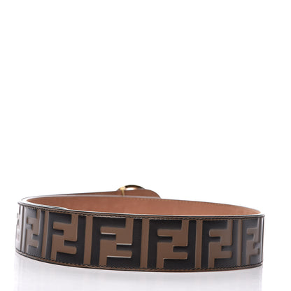 Fendi Vitello F is Fendi Bi-Color FF 1974 Embossed Belt 80 32 Maya Black 3 of 8