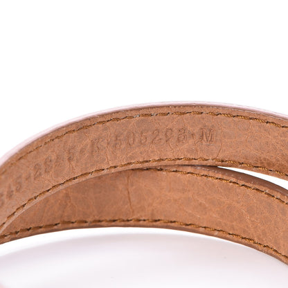 Balenciaga Agneau Giant Rose Gold Hardware Triple Tour M Bracelet Cumin 8 of 8