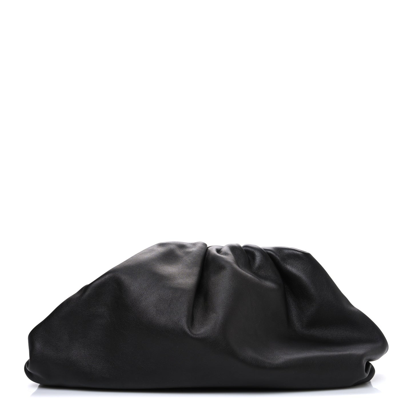 Smooth Butter Calf The Pouch Oversized Clutch Black