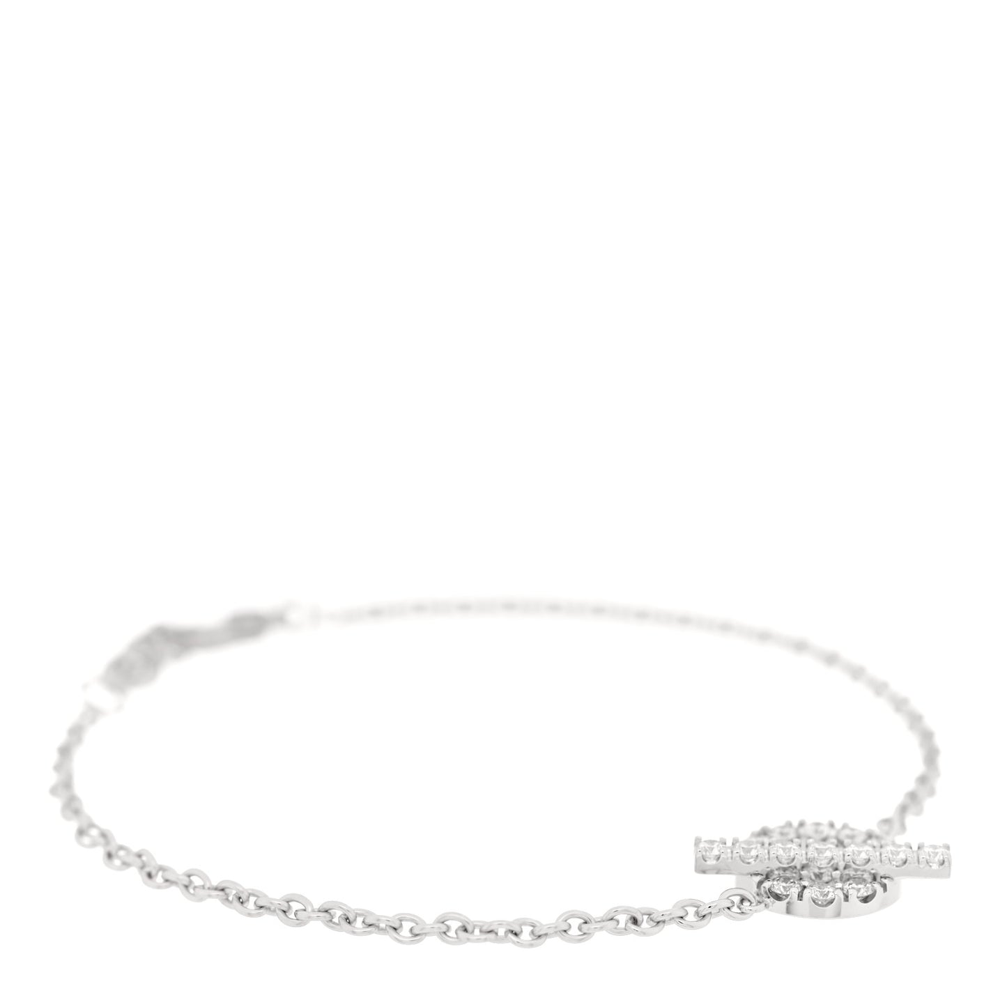 18K White Gold Diamond Finesse Bracelet ST
