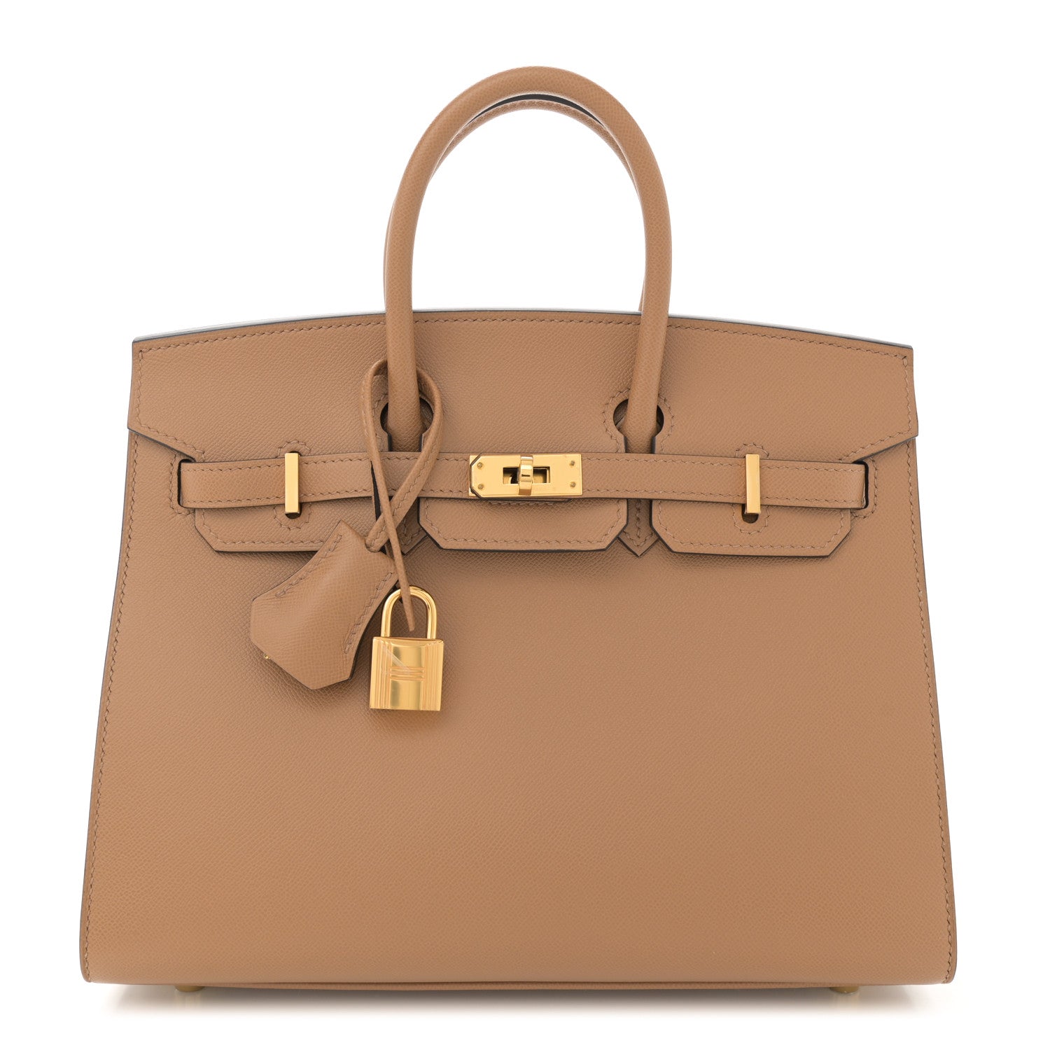 Hermes Madame Calfskin Birkin Sellier 25 Chai 1 of 23