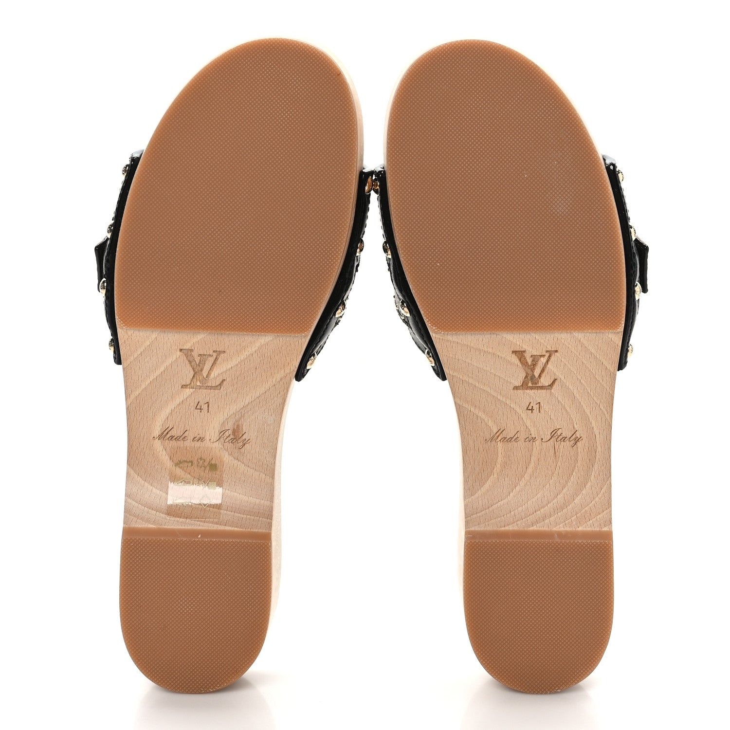 Louis Vuitton Calfskin Monogram Cottage Mules 41 Black 5 of 8