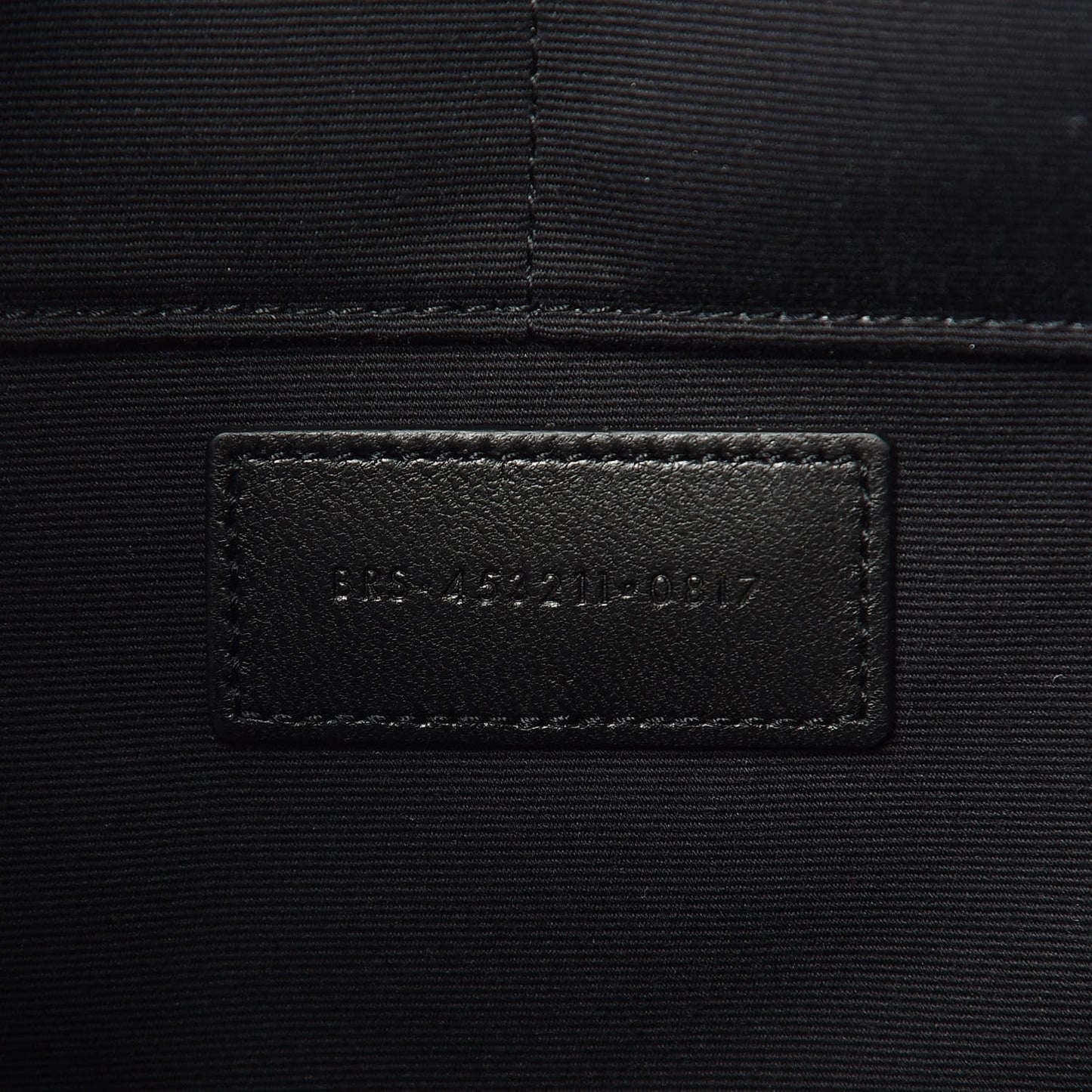 Lambskin Mixed Matelasse Classic Monogram Zipped Document Holder Black
