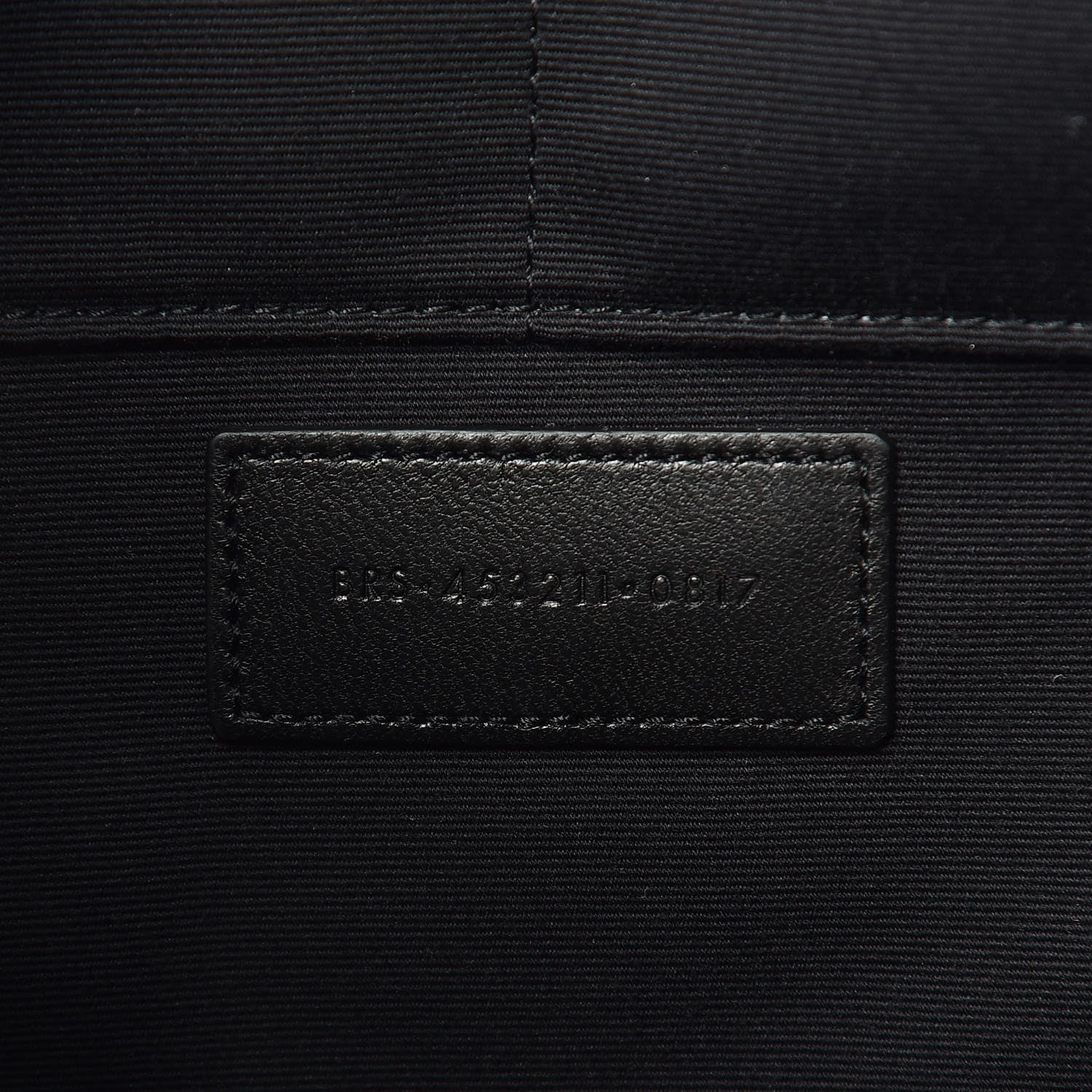 Saint Laurent Lambskin Mixed Matelasse Classic Monogram Zipped Document Holder Black 7 of 7