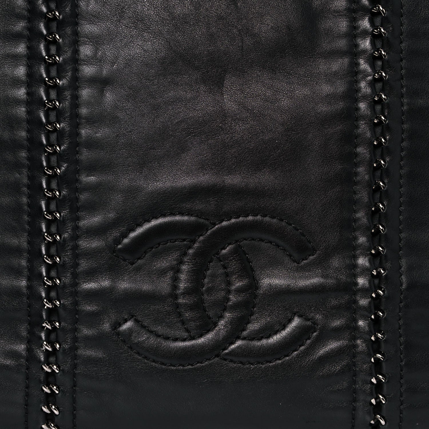 Chanel Smooth Calfskin Luxe Ligne Tote Black 6 of 14