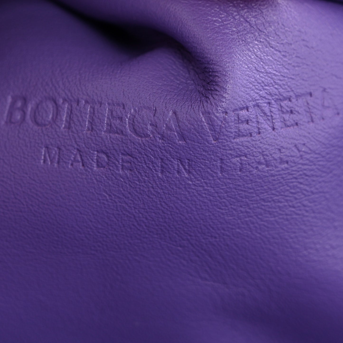 Smooth Butter Calf The Pouch Oversized Clutch Purple