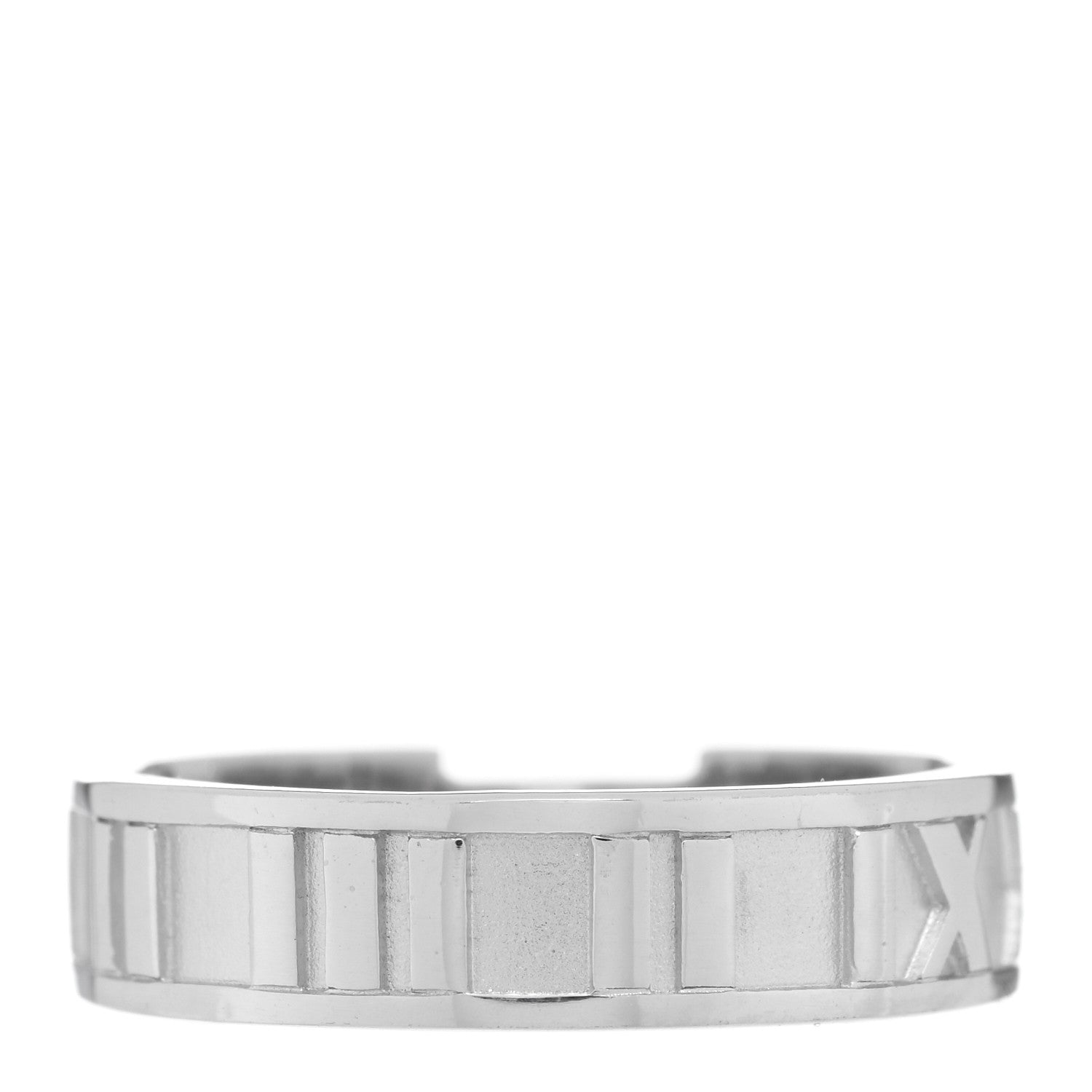Tiffany 18k White Gold Diamond Atlas Ring 56 7.5 3 of 5