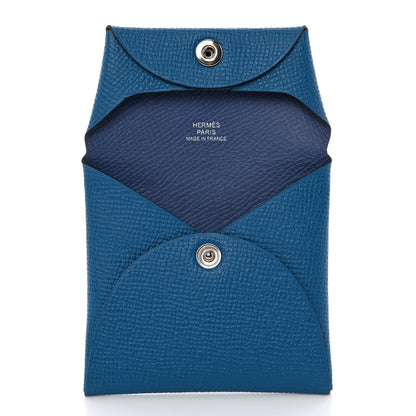 Hermes Epsom Bastia Coin Purse Bleu Paon Colvert 5 of 8