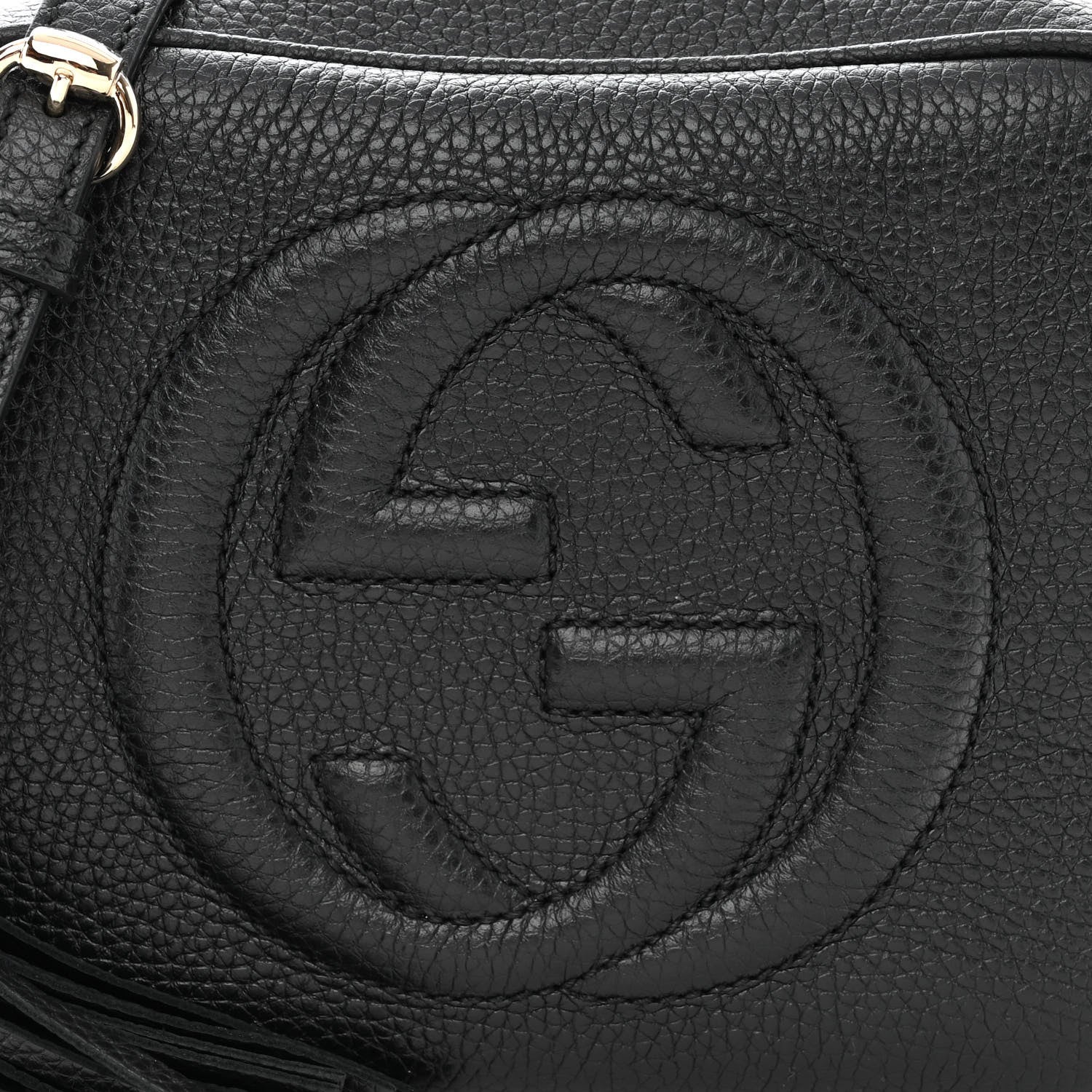 Gucci Pebbled Calfskin Small Soho Disco Bag Black 9 of 11