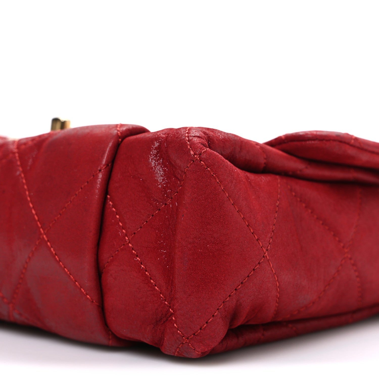 Chanel Iridescent Calfskin Quilted Small Chic Quilt Flap Red 10 of 11