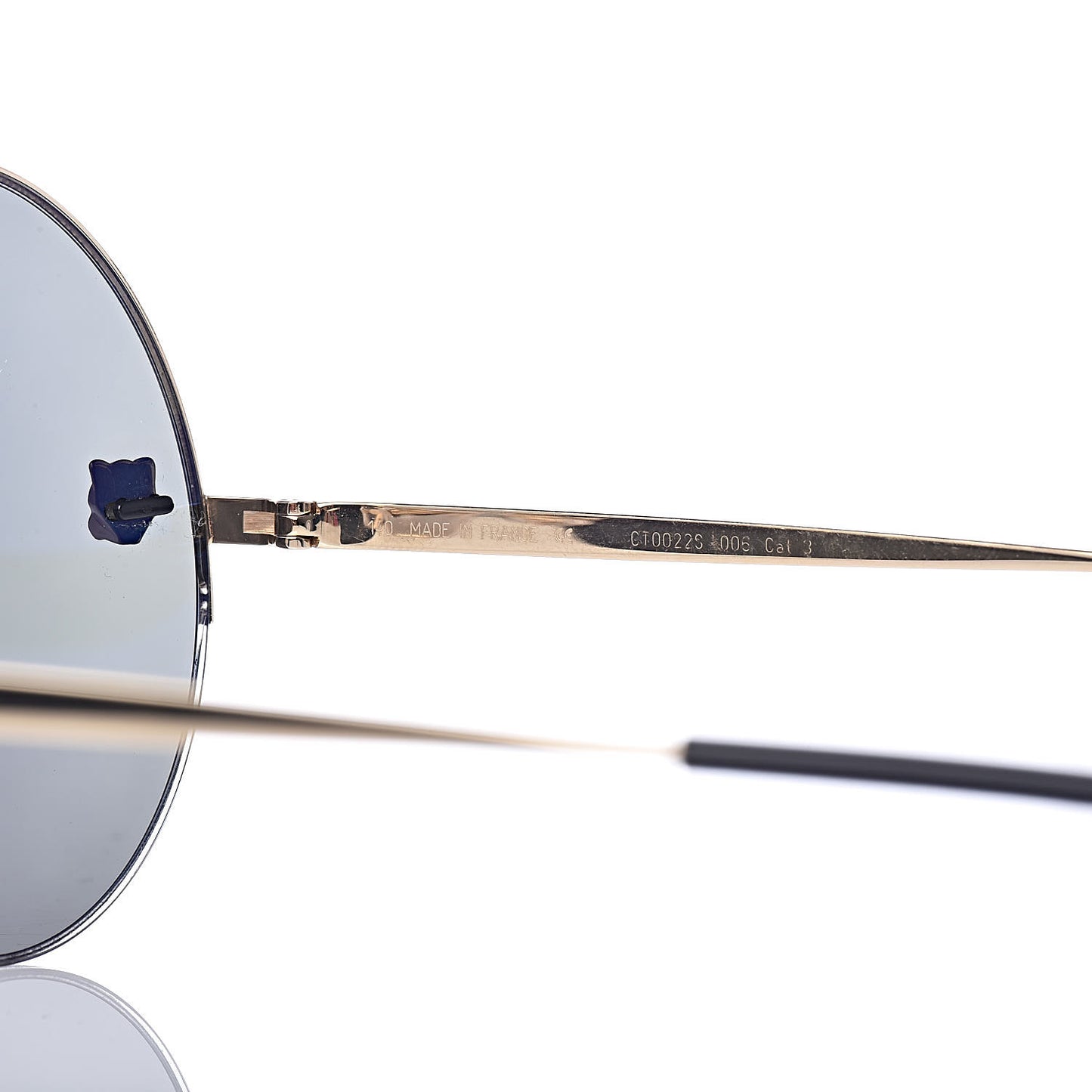 Panthere De Round Sunglasses Gold