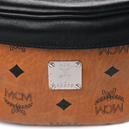 MCM Visetos Waist Bag Black Cognac 3 of 6