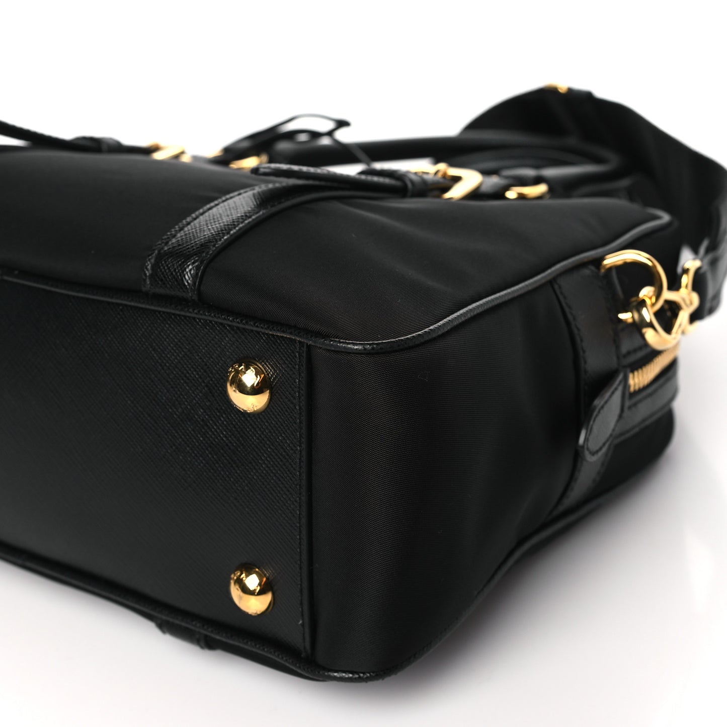 Tessuto Nylon Saffiano Bauletto Black